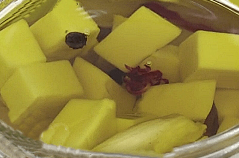 ペペロンチーノ風チーズのオイル漬け（クイズとくもり！チーズ：梶田泉）