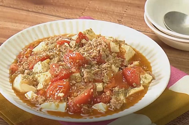 トマトマーボー豆腐（夏野菜レシピ）