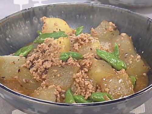 《キューピー3分クッキング》冬瓜と豚ひき肉の辛み煮（田口成子） | Daily Cookbook