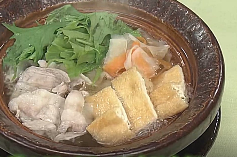 「水菜と豚バラのはりはり鍋」大原千鶴