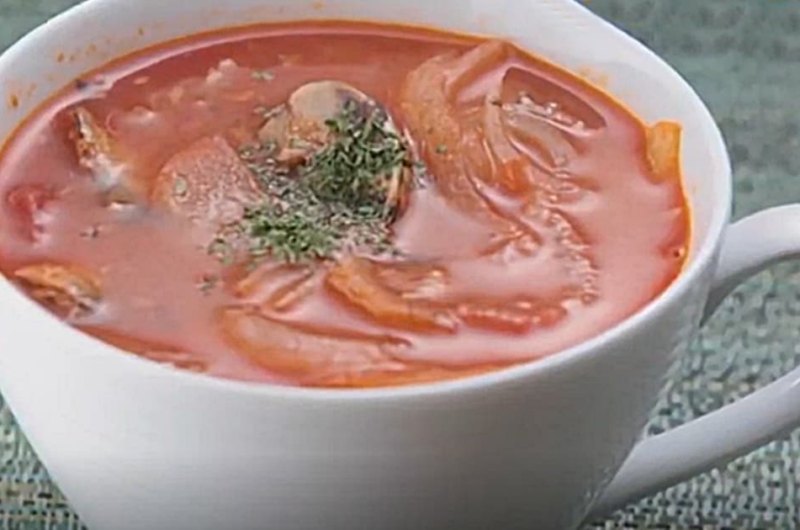 「イワシ缶とトマトの漁師風スープ」藤井香江