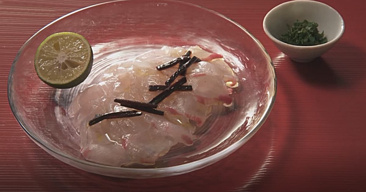 あてなよる 大原千鶴 鯛の簡単カルパッチョ 鯛で呑む Daily Cookbook