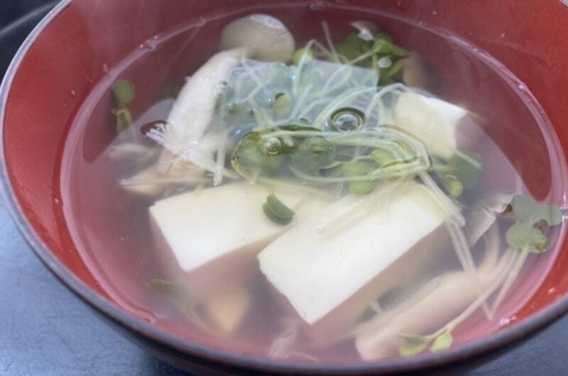 「豆腐とチンゲンサイのスープ」小林まさみ