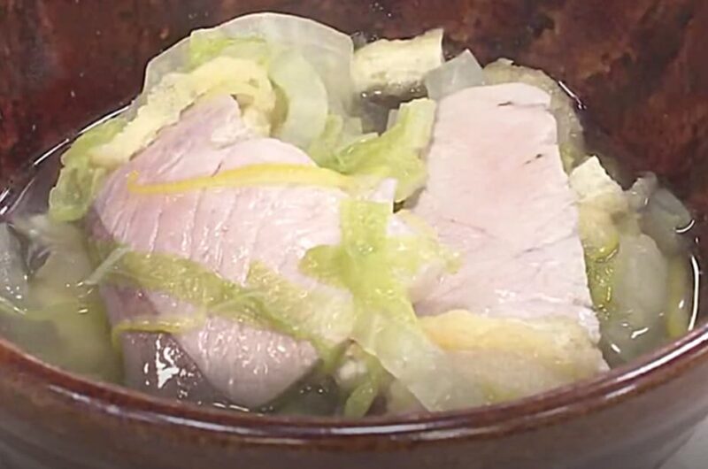白菜とぶりの柚子鍋