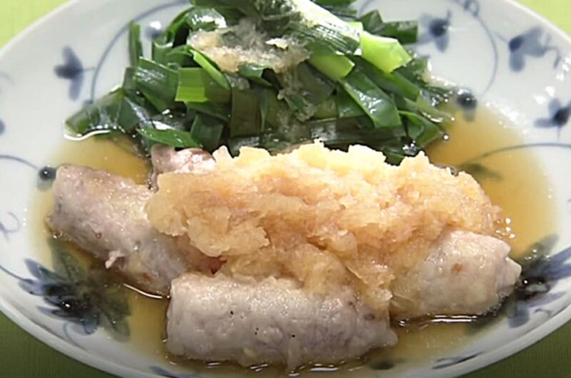 青じそとしょうがの肉巻き おろしソース