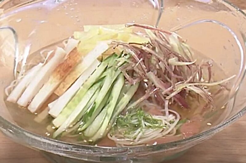 青じそそうめんの梅だし