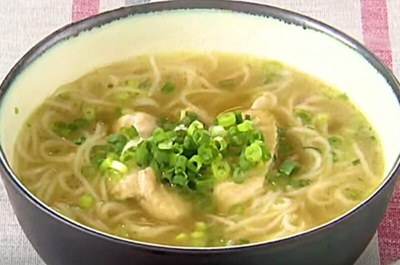 鶏とかつおだしのにゅうめん