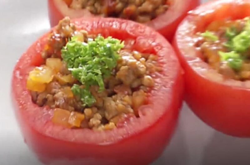 トマトの肉詰め